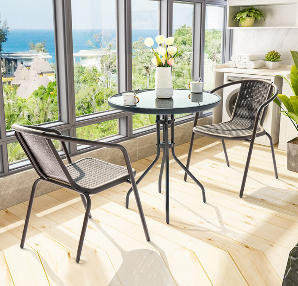 Outdoor Garden Set (1 Table + 2 Chairs)