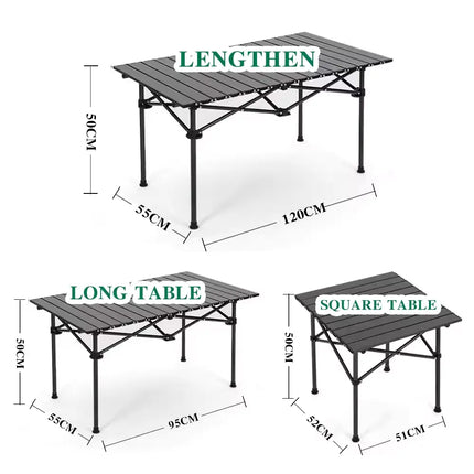 Camping/Beach/Picnic Lightweight Folding Table (Inl Carrying Case)
