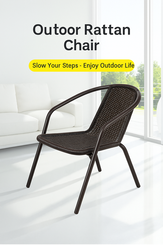 Outdoor Patio/Garden Ratten Chair Stackable