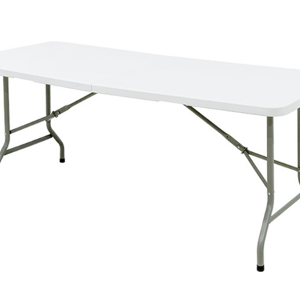 Front view of 1.8m heavy duty folding catering table
