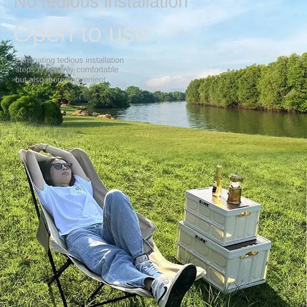 Camping/Beach/Picnic Folding Chair with Footrest (Inl Carrying Case)