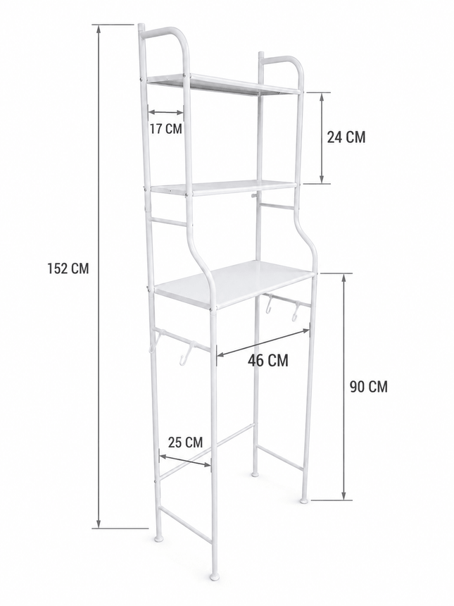 Toilet Storage Rack Floor Standing Bathroom Space Saver