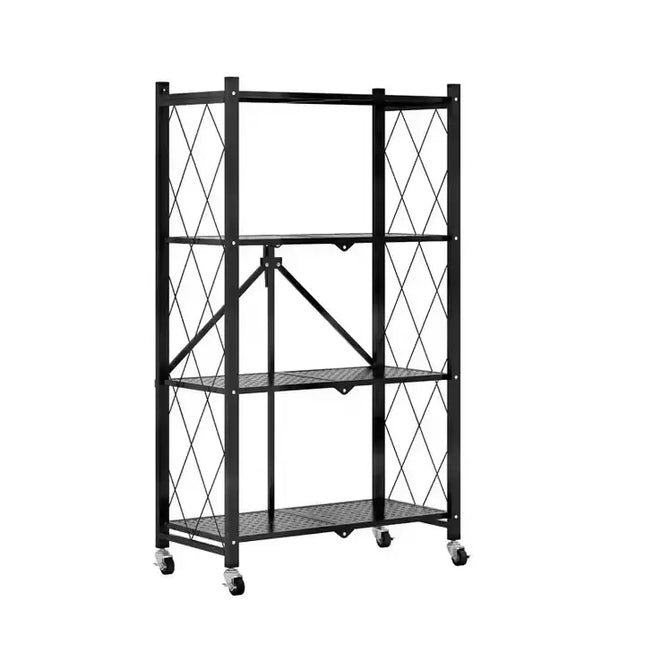 Movable Storage Folding Rack 4 Layers