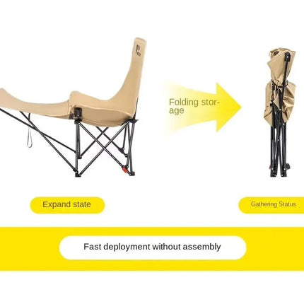 Camping/Beach/Picnic Folding Chair with Footrest (Inl Carrying Case)