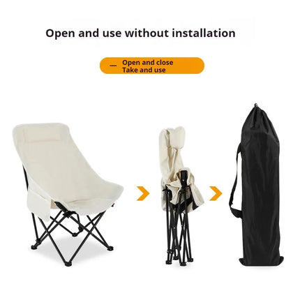 High Back Camping/Beach/Picnic Folding Chair (Inl Carrying Case)