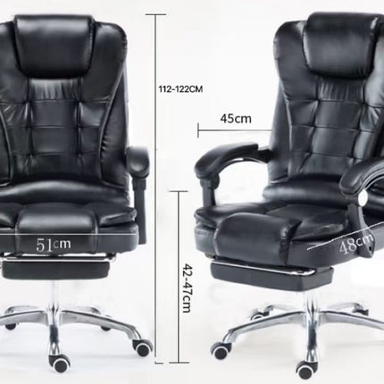 Luxury Office Chair with Massage &amp; Footrest