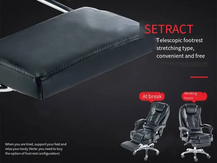 Luxury Office Chair with Footrest