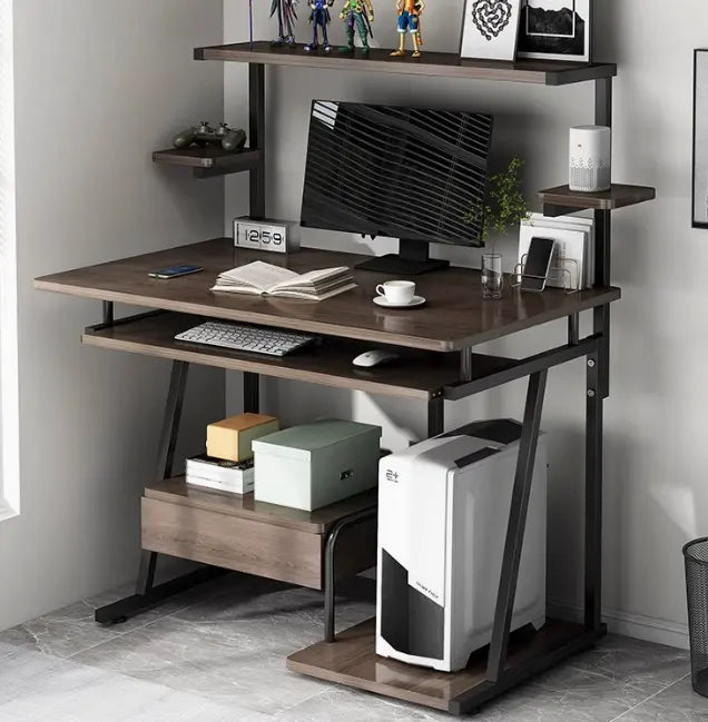 Home Office Study Table With Tray Drawer
