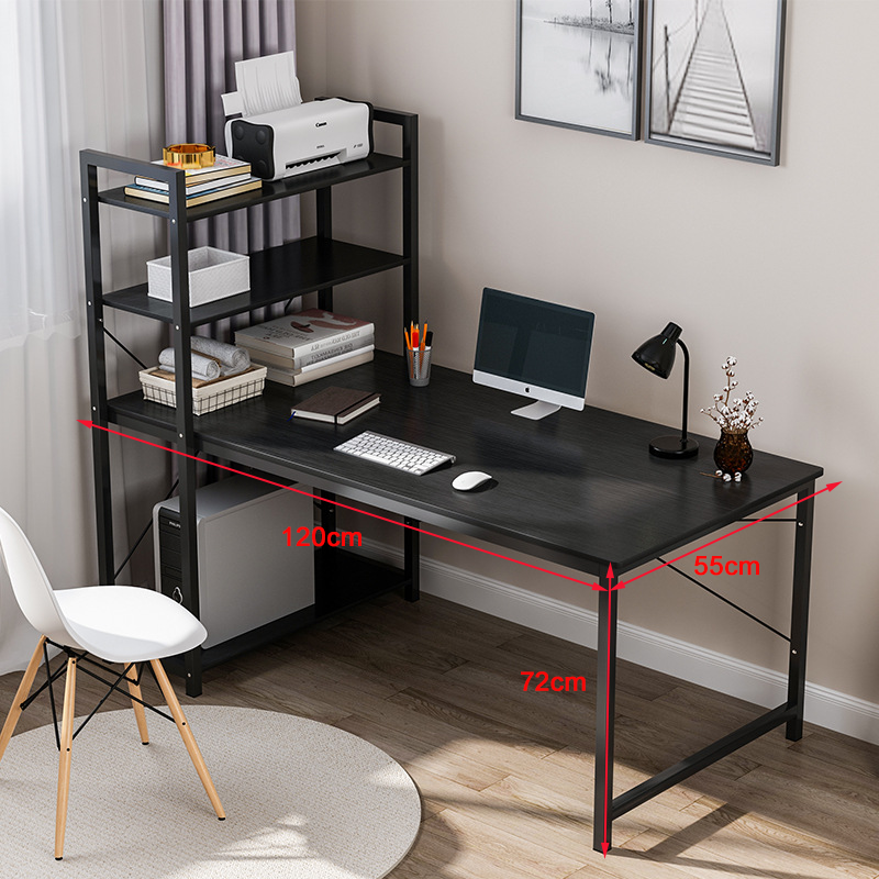 Home/Office Functional Computer Table with Bookshelf for Efficient Storage