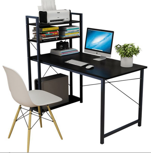 Home/Office Functional Computer Table with Bookshelf for Efficient Storage