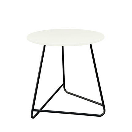 Nordic Simple Round Metal Legs Coffee Table for Living Room