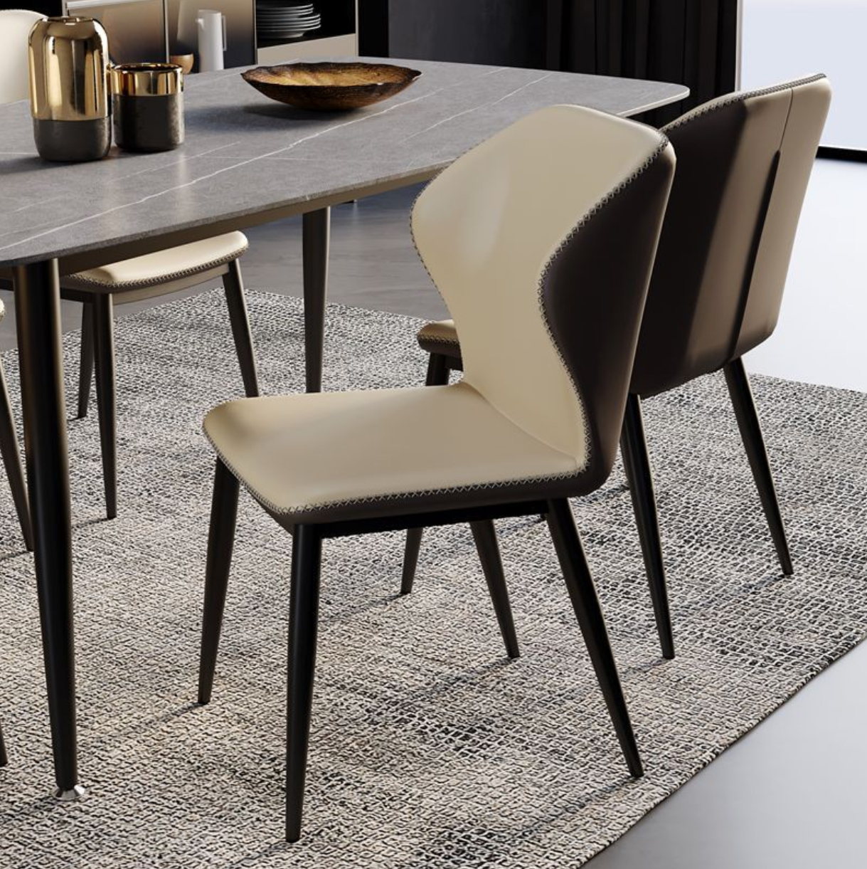 Elegant Leather Dinning Chair for Home/Hotel/Restaurant/Apartment