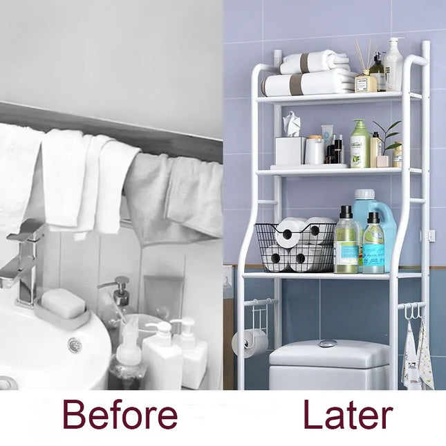 Toilet Rack Storage Rack Floor Standing Bathroom Space Saver