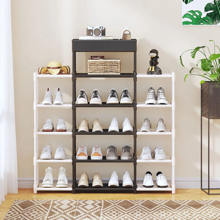 Simple Metal Storage Shoe Rack Space-Saving