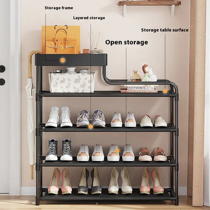 Metal Economy Shoes Storage Shelf Rack