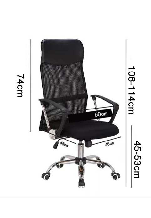 High Back Ergonomic Headrest 3D Armrest Mesh Office Executive Chair