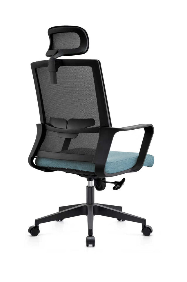 Full Mesh High Back Office Chair - Black & Blue