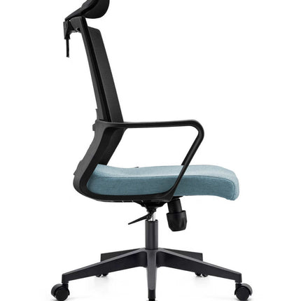 Full Mesh High Back Office Chair - Black & Blue