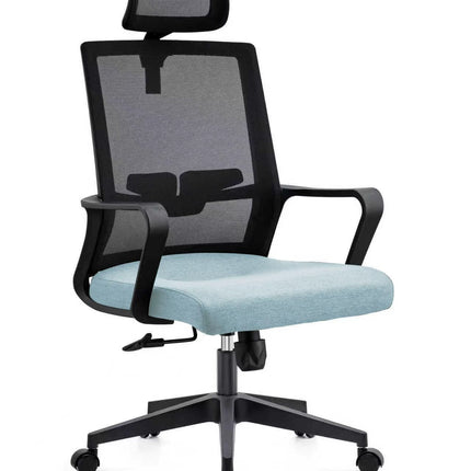 Full Mesh High Back Office Chair - Black & Blue