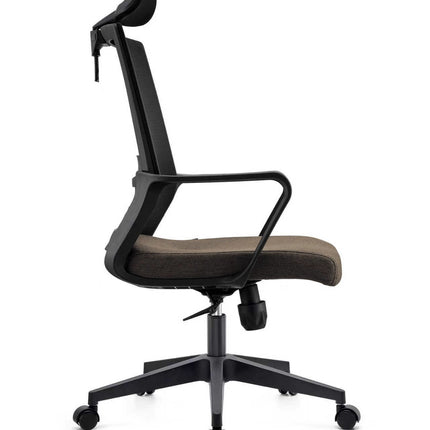 Full Mesh High Back Office Chair - Black & Brown