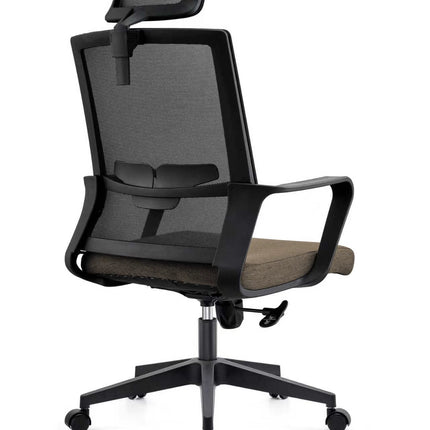 Full Mesh High Back Office Chair - Black & Brown