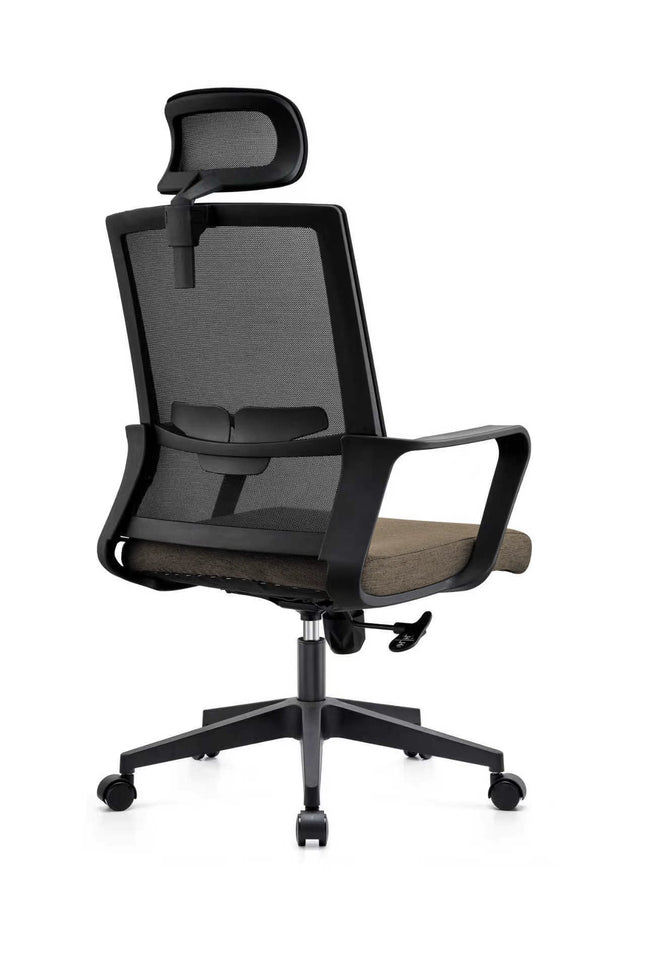 Full Mesh High Back Office Chair - Black & Brown