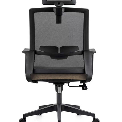 Full Mesh High Back Office Chair - Black & Brown
