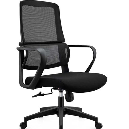 Ergonomic High Back Office Chair with Lumbar Support - Black