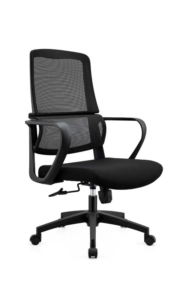 Ergonomic High Back Office Chair with Lumbar Support - Gray