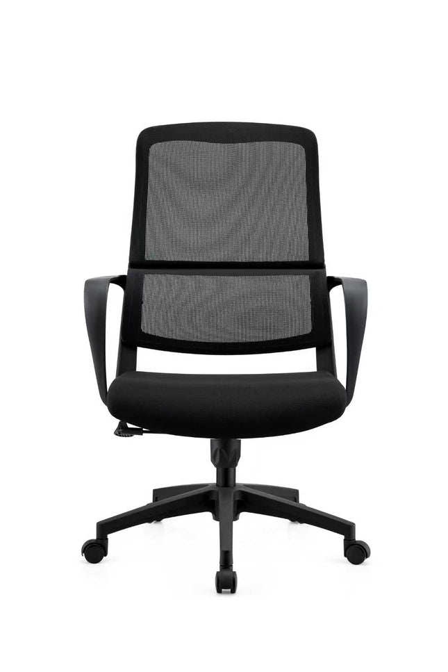 Ergonomic High Back Office Chair with Lumbar Support - Black