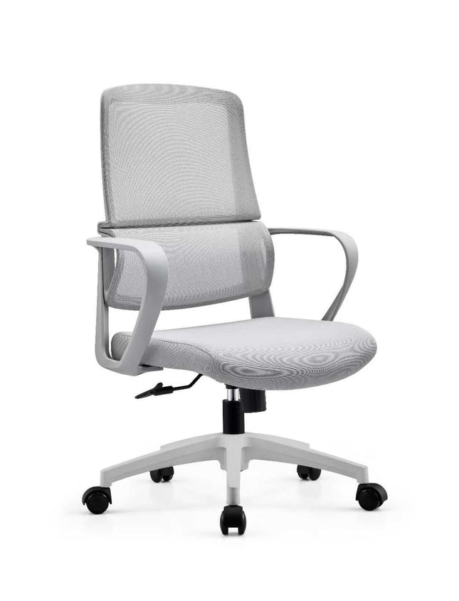 Ergonomic High Back Office Chair with Lumbar Support - Gray