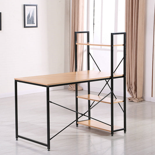 Home Office Functional Computer Table with Bookshelf for Efficient Storage