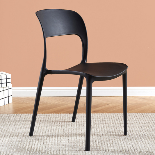 Indoor/Outdoor Plastic Dining Chair Stackable for Restaurant/Apartment