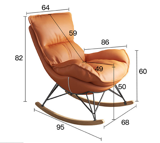 Luxury Sofa Rocking Chair for Living Room/Bedroom/Lounge
