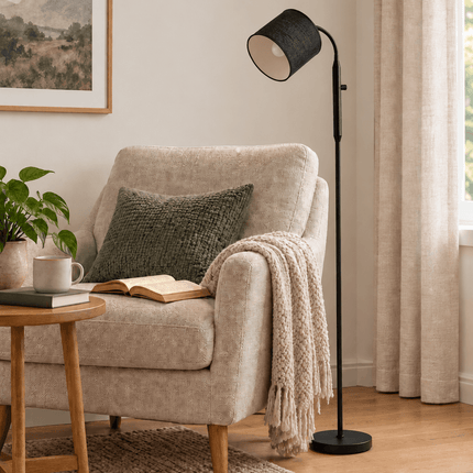 Adjustable Reading Floor Lamp with LED Bulb Included