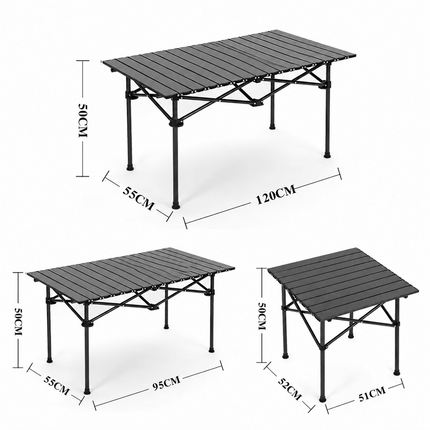 Portable Folding Camping Table with Carrying Case