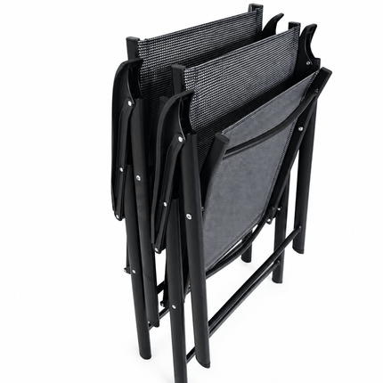 Space-saving folding outdoor chairs with lightweight portable design